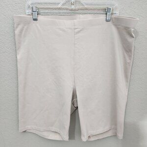 H&M Basic Women's Beige Cotton Jersey Bike Shorts